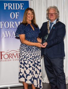 Christina Greaves, Teacher of the Year, and Cllr Leo Kolassa