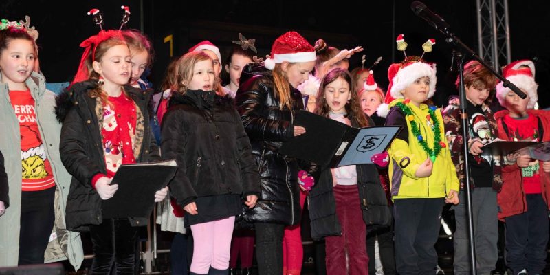 St Lukes Primary School Performing on stage