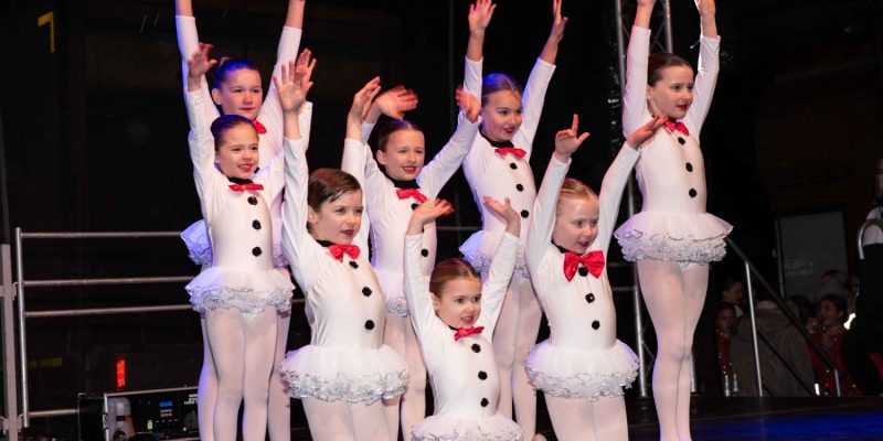 Miss A's Dance school performing on stage