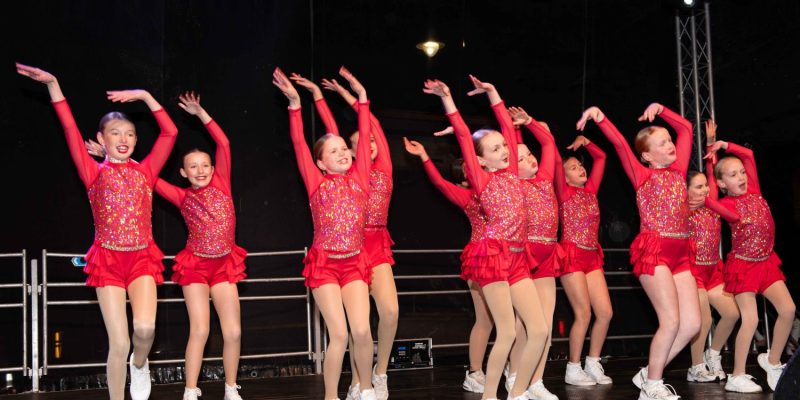 Miss A's Dance school performing on stage