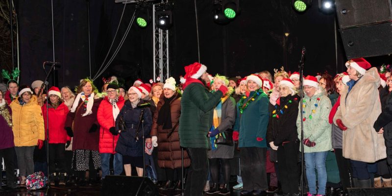 Make Noise Choir performing on stage