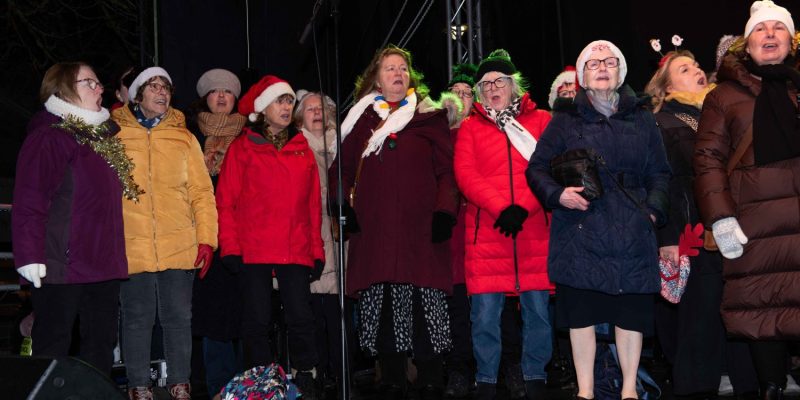 Make Noise Choir performing on stage