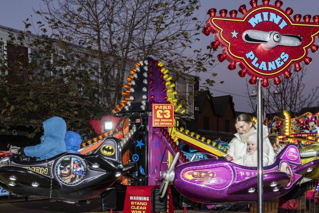 Fairground ride at the Christmas Lights