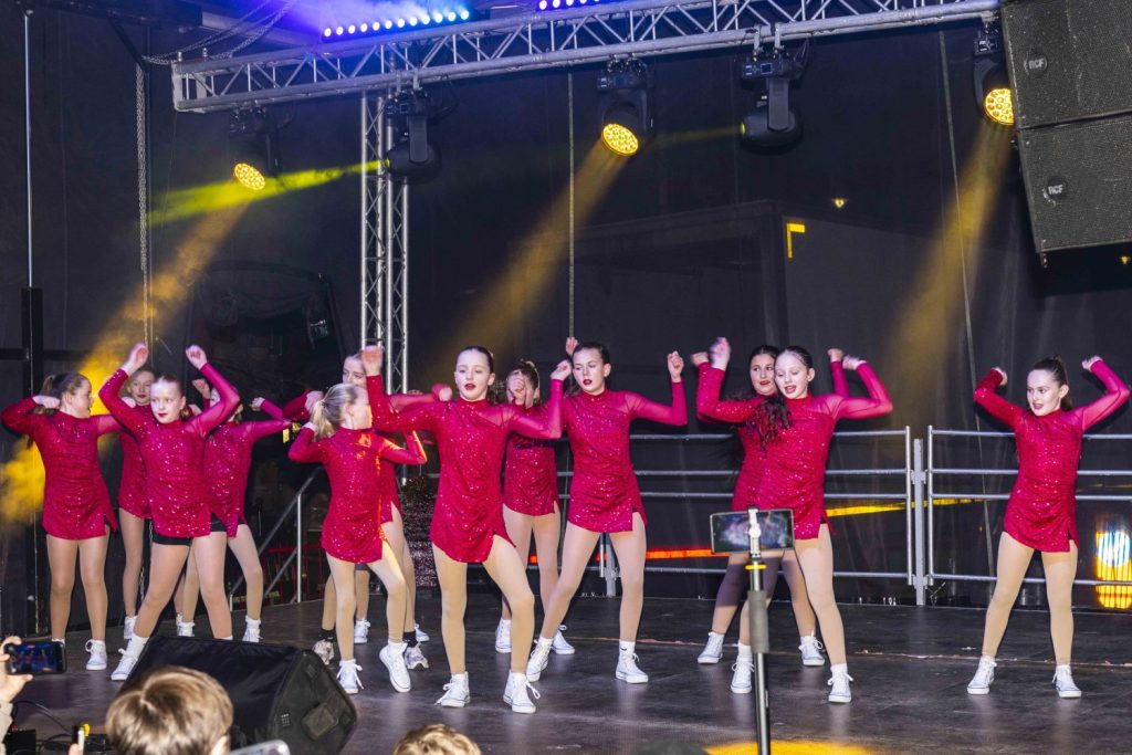 Miss A's Dance school performing on stage