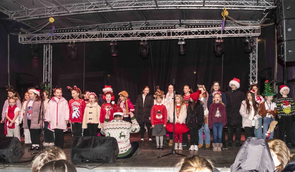 St Jeromes performing on stage